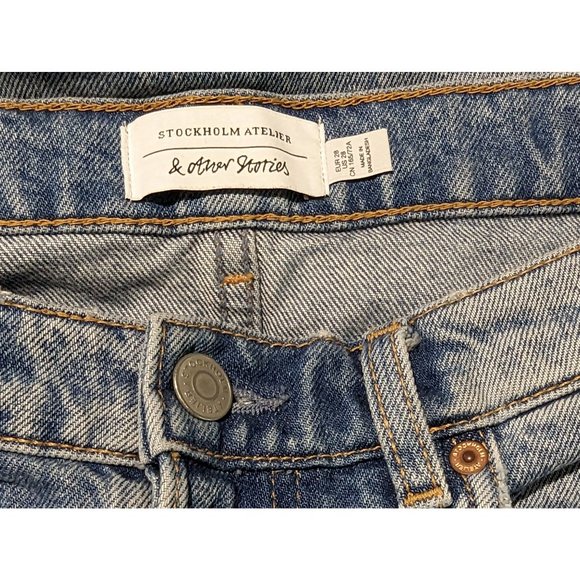 Stockholm Atelier & Other Stories Mid Rise Slim Button fly women jeans sz 28‎ - Picture 6 of 8